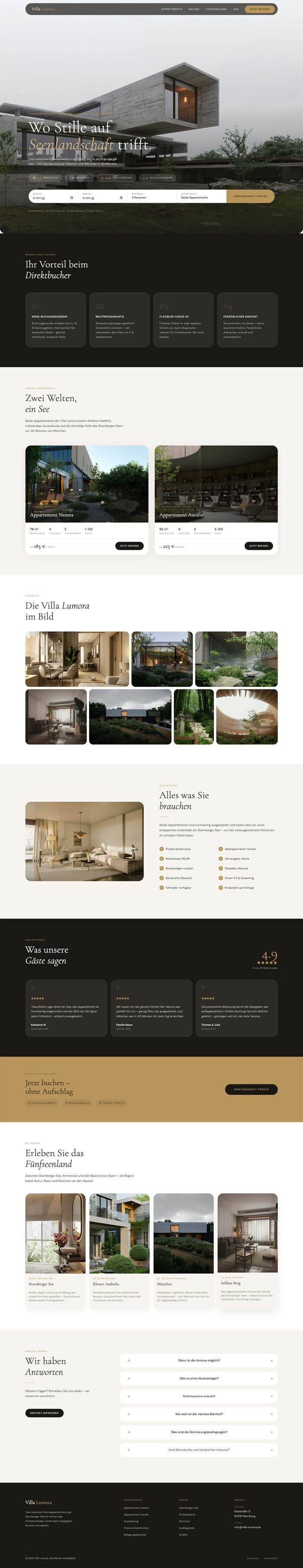 Example vacation-rental website