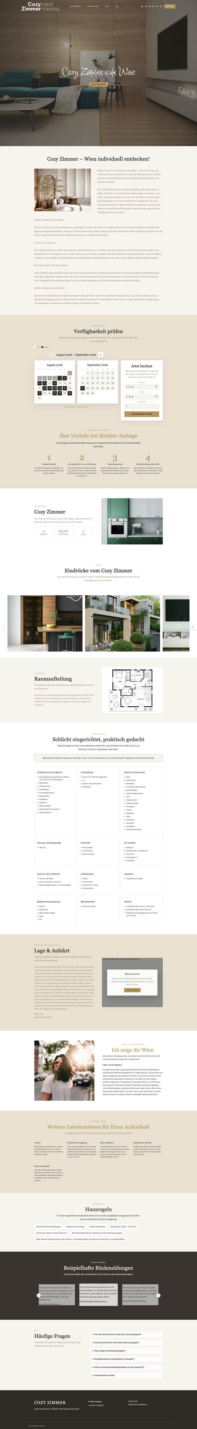 Cosy Homes template – website preview