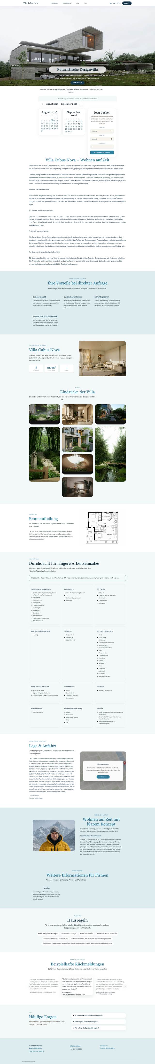 Modern Stay template – website preview