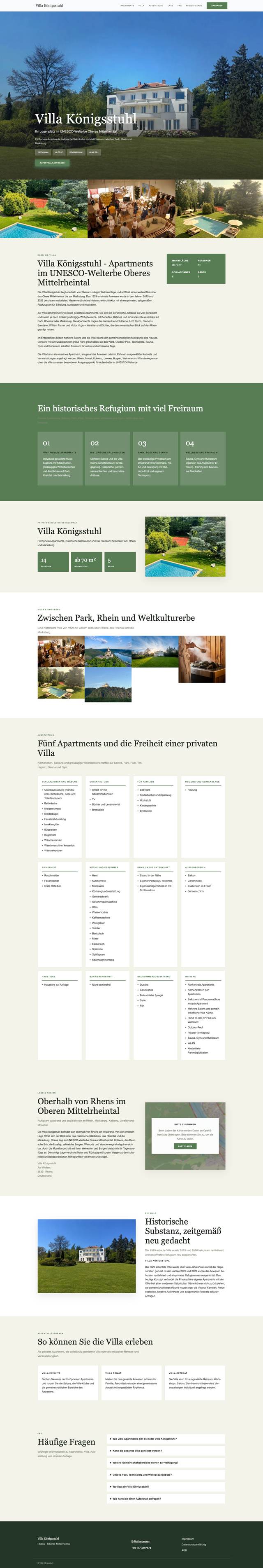 Modern Villa template – website preview